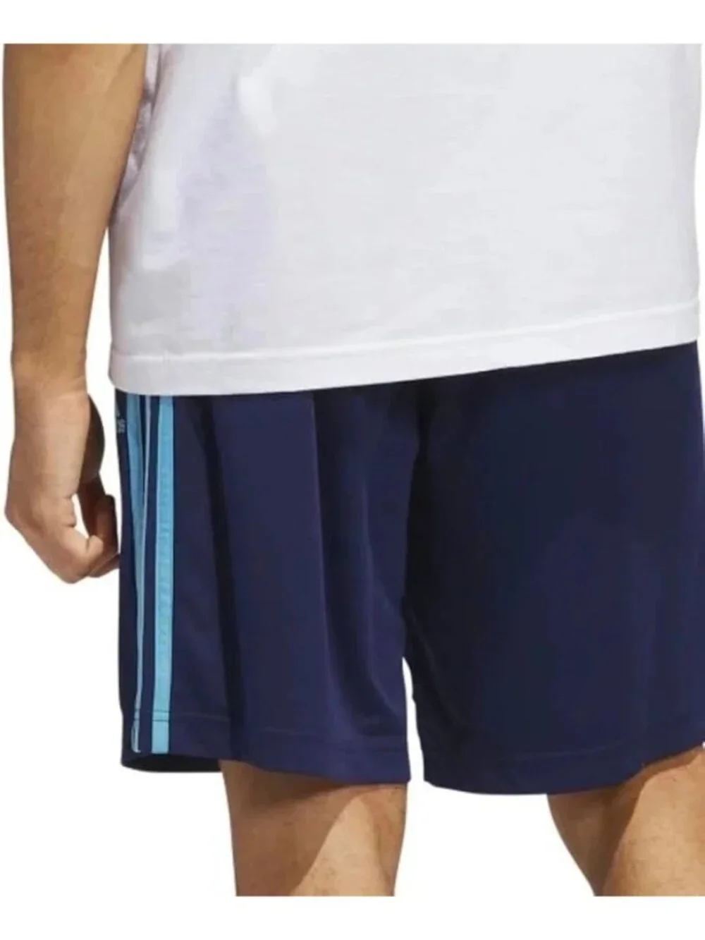 NWT Adidas Aeroready M Men's L Stripe Active Shorts